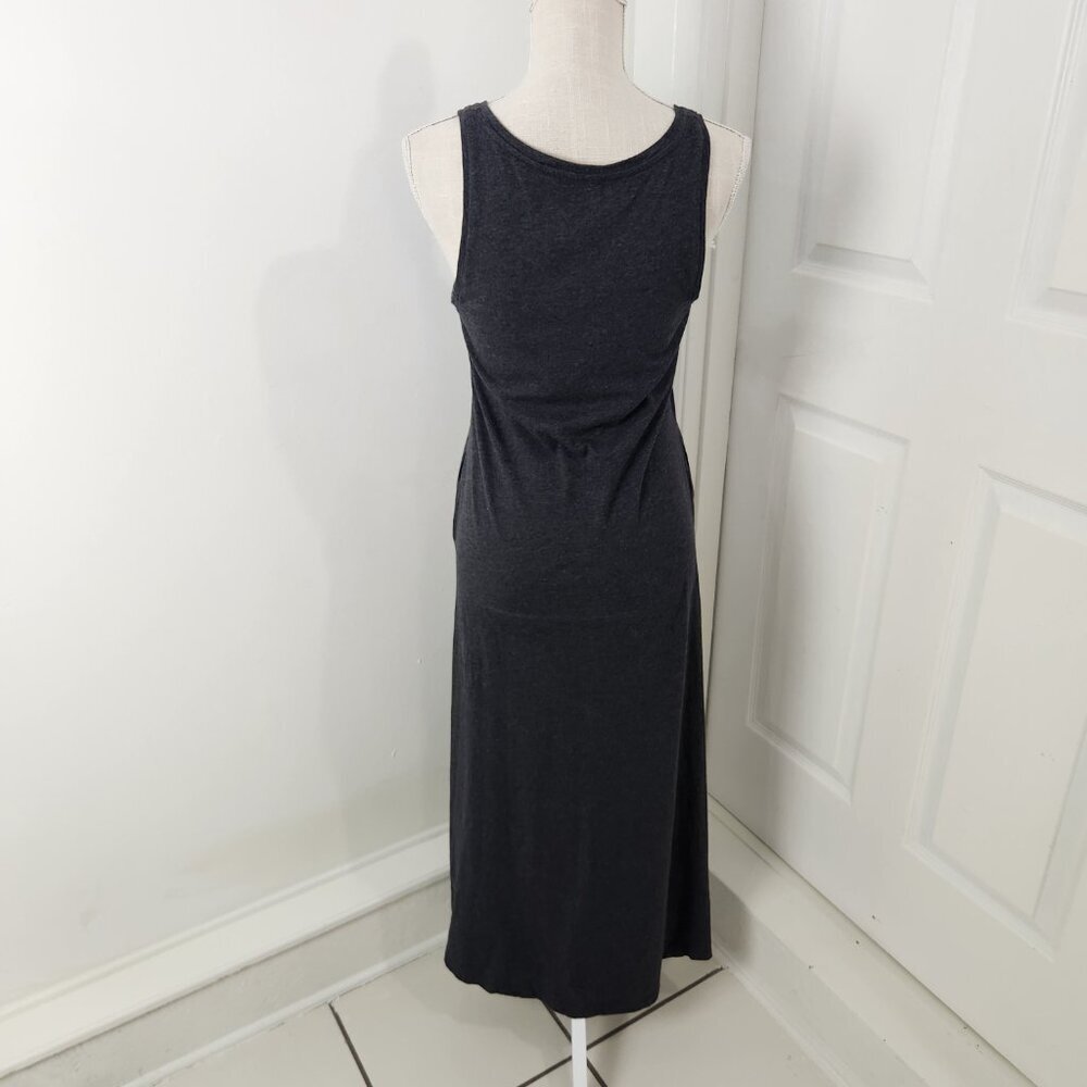 Free Fly Dress Womens S Gray Maxi Jersey Knit Slit Athleisure Travel Vacation - Picture 11 of 12